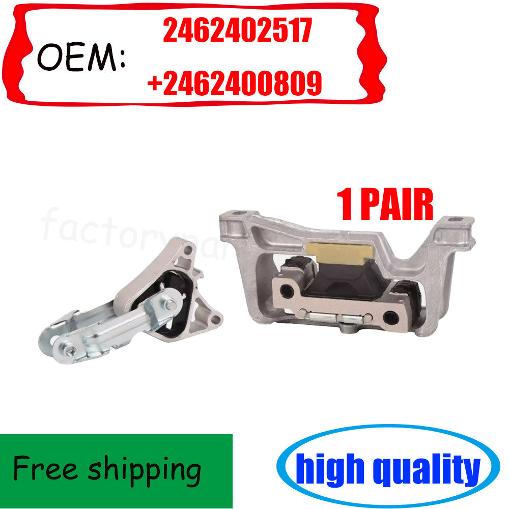 2X Engine Mount Pair for Benz GLA200 GLA260 CLA220 CLA180 B180 B200 A180 A200 n