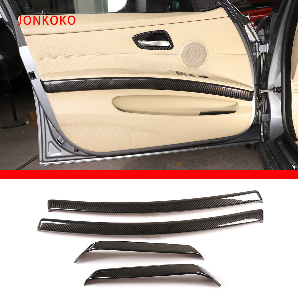 Carbon fiber interior door trim for 3 E90, E92, E93 (05-12-) n