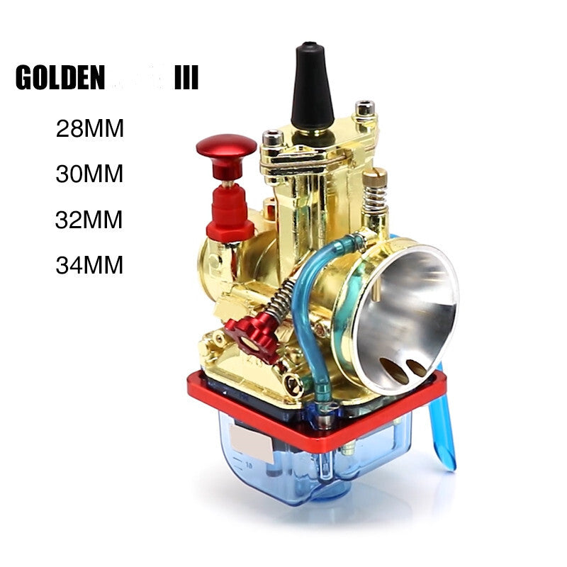 Universal Motorcycle Golden 30mm Carburetor Carb ZSK For Dirt Bike Quad Q