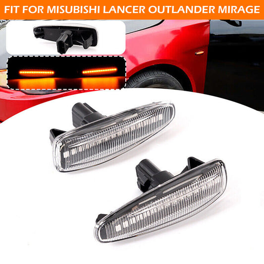 2Dynamic Turn Signal Side Marker Sequential Light For 14-19Mitsubishi Outlander n