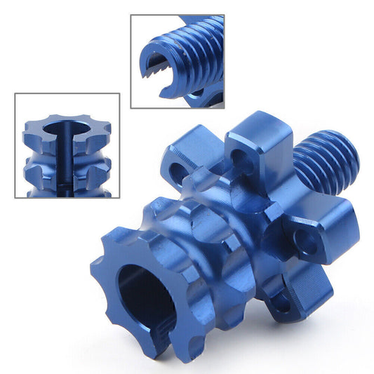 Clutch Brake Lever Cable Adjuster Screw M8 8MM Thread Motorcycle Dirt Bike Blue Q
