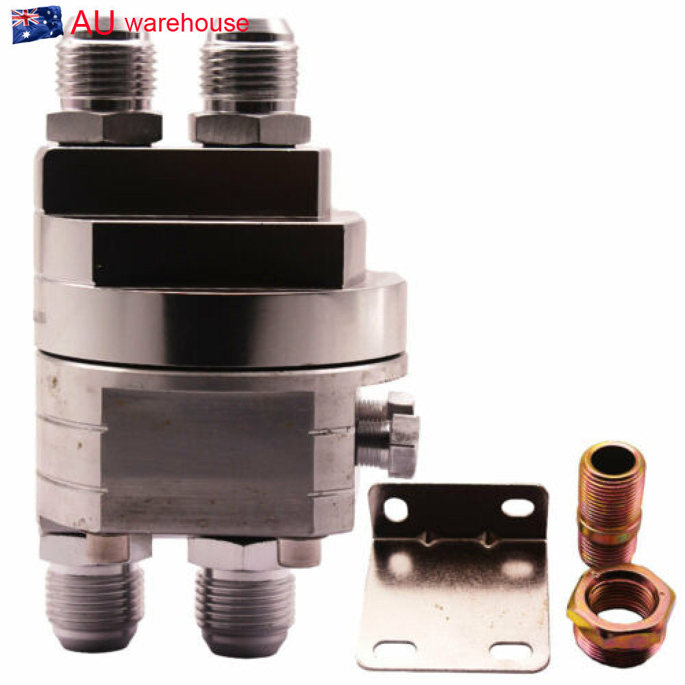 1Ps Aluminum M20X1.5 3/4X16 Car UNF Thread Oil Filter Adapter Plate Kit Silver n