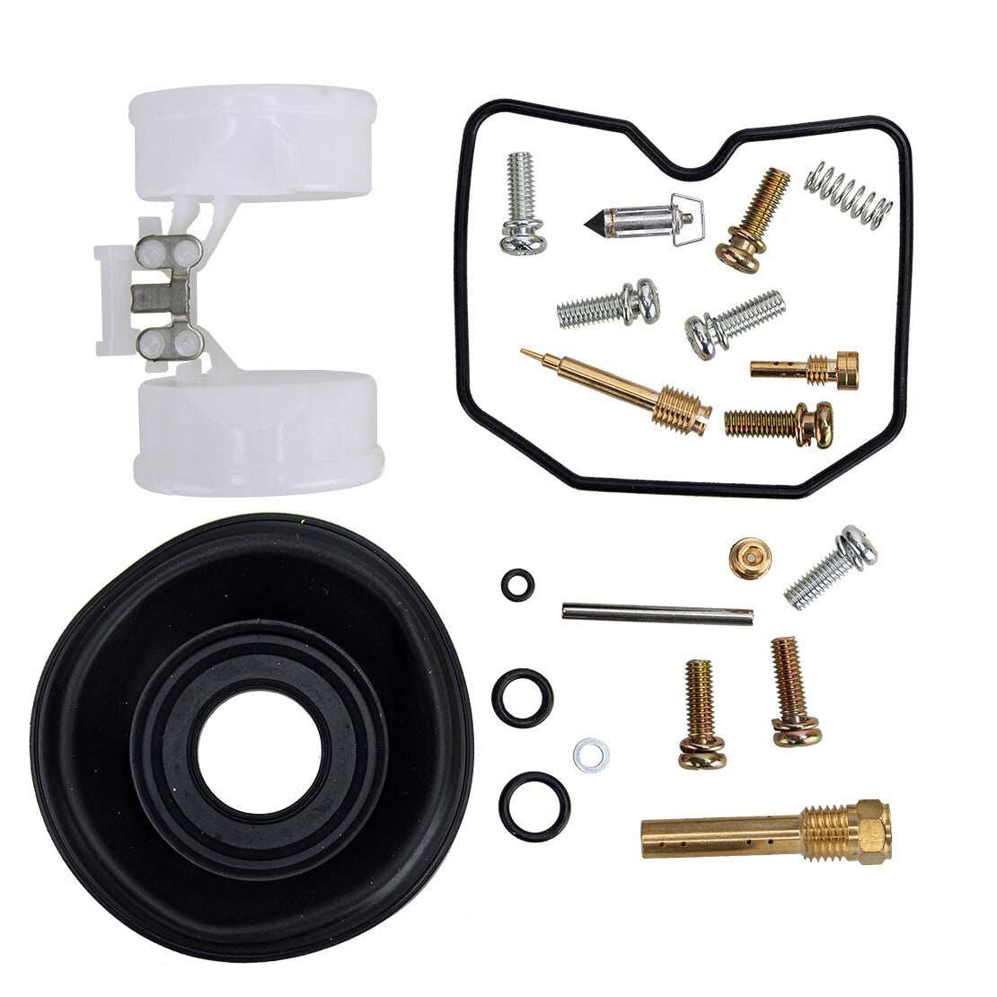 1x Carb Repair Kit Diaphragm Float Fit for Kawasaki Prairie 360 KVF360 03-13 Use Q