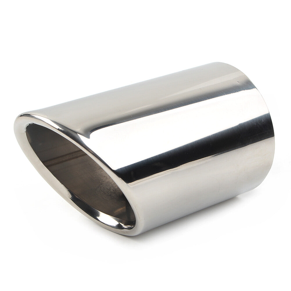 89mm Stainless Steel Rear Exhaust Pipe Tail Muffler Tip Round Accessories