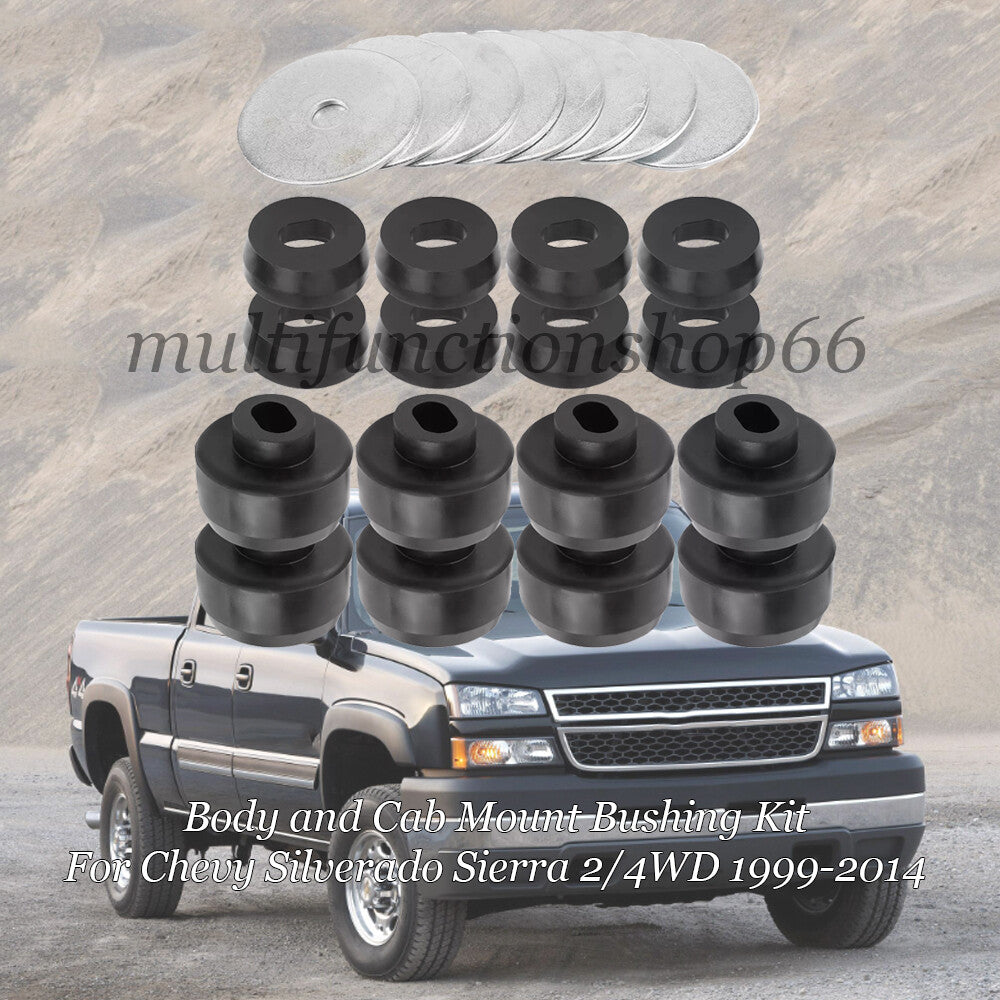 7-141 Body and Cab Mount Bushing Kit for Chevy Silverado for Sierra 2/4WD 1999-2014 Q