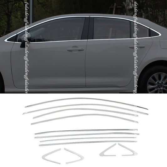 for Toyota for Corolla Sedan 2019-2022 Stainless Window Sill Trim Molding Cover trim