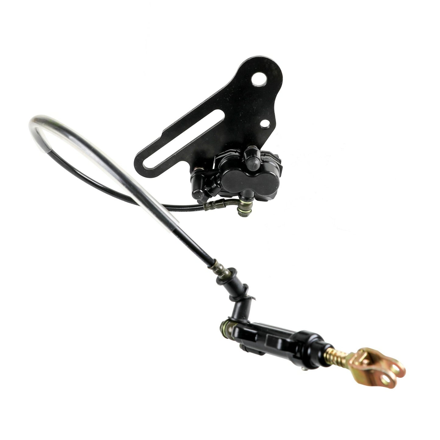 Rear disc brake cylinder calipers are suitable for 125cc, 150cc, 200cc, and 250cc Dirt Pit bicycles and all-terrain vehicles.