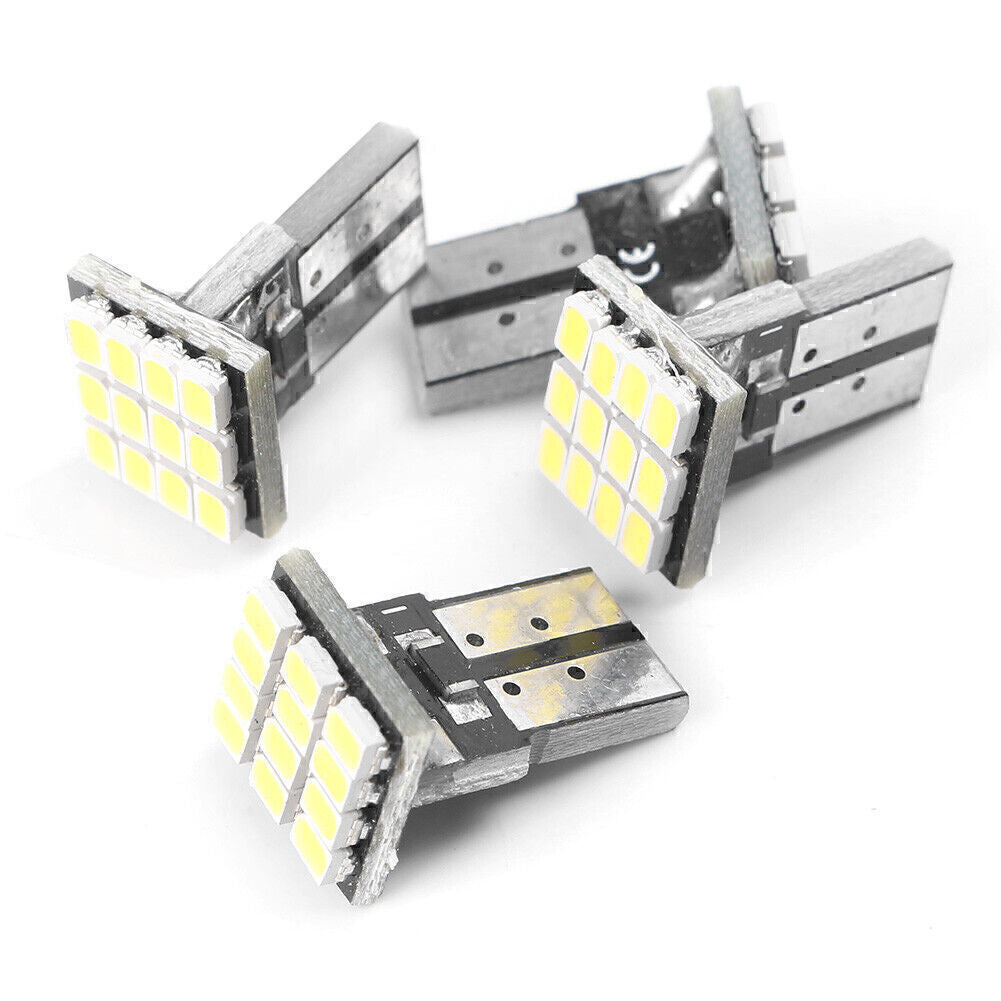 10X 12 SMD Car Map Reading Lamp Bulb Turn Signal Indicator Light T10 1206