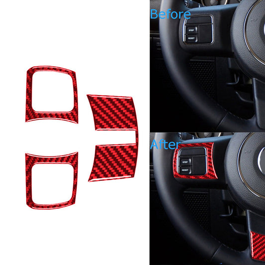 Carbon Fiber Shifter Knob Cover Trim for Land Rover Discovery Sport 2015-2019 v