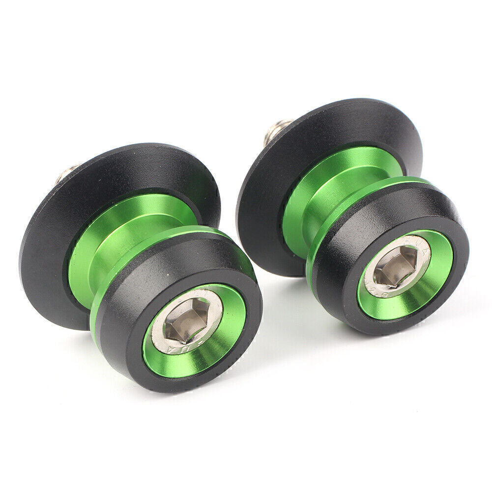 10mm Swing Arm Spool Stand Screw Slider for Yamaha for Honda CBR600 for Suzuki Green