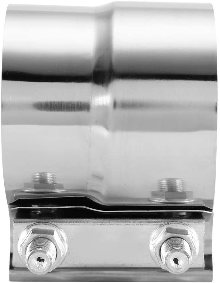 2.5-inch ring connector exhaust with jacket muffler connector, stainless steel