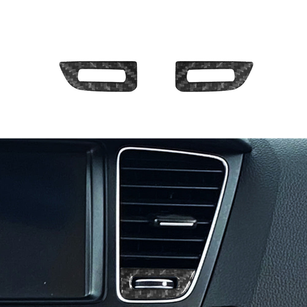 Carbon Fiber Center Air Vent Adjusts Frame Cover Trim for KIA Cadenza 2014-2016