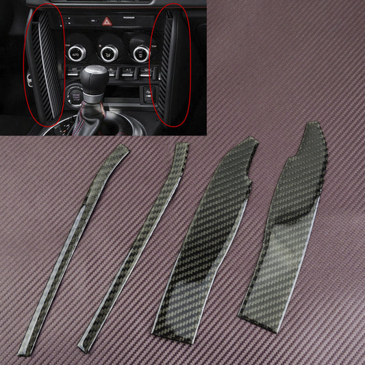 Real Carbon Fiber Center Console Cover Fit For GT86 for Subaru BRZ 2012-2020 v