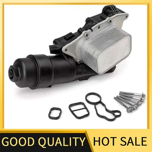Aluminum oil cooler filter housing assembly for 14-19 for Mini Cooper , for BMW i8, X1, X2 Q