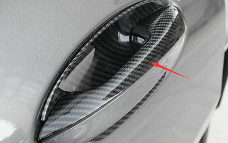 for Benz GLE GLS 2020-23 Carbon Fiber Exterior Outside Door Handle Cover Trim 5P