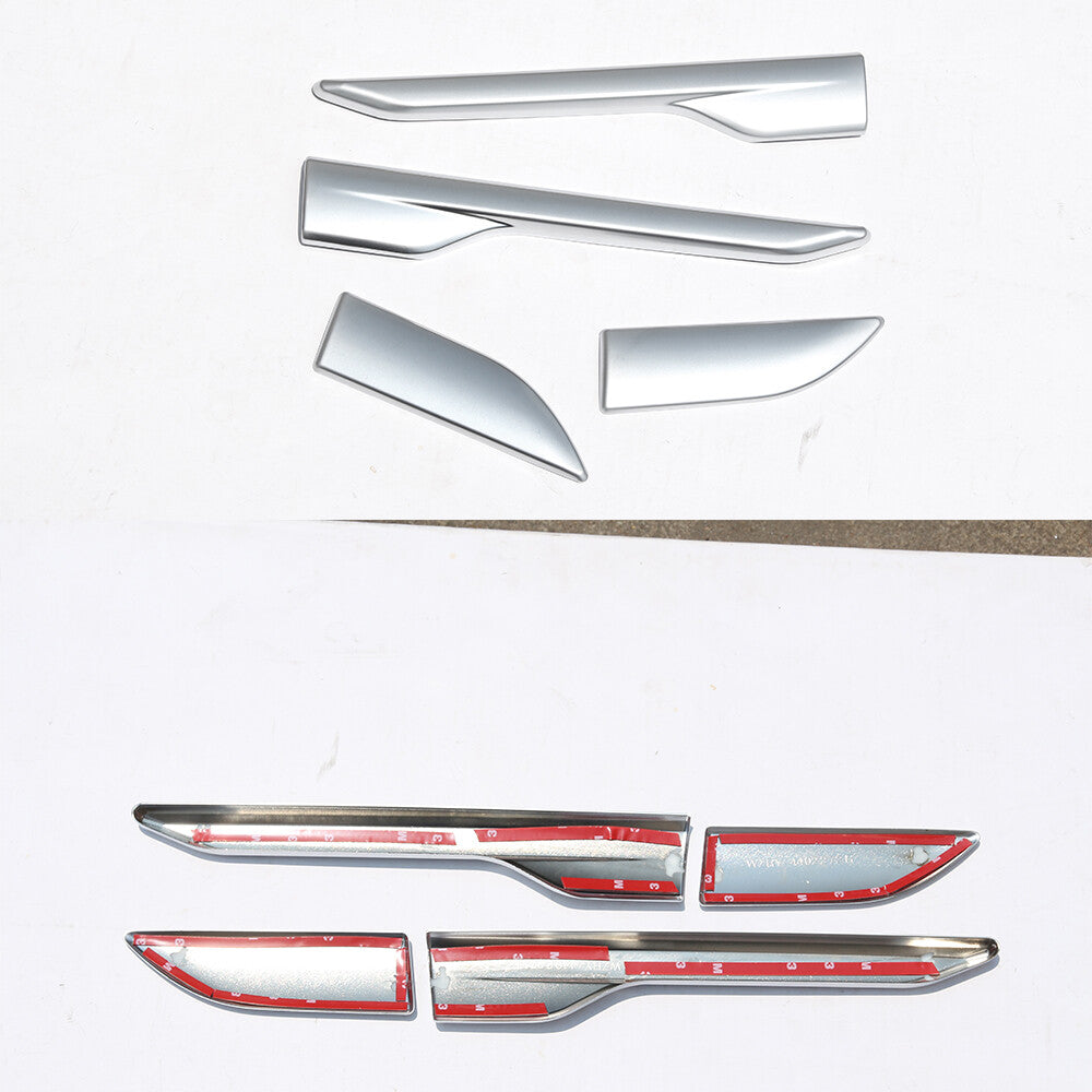 Soft carbon fiber rear door bottom scratch trim for Toyota FJ Cruiser 2007 - 2021