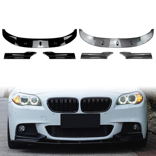 Front Bumper Lip Spoiler Splitter Fit for BMW 5 Series F10 F11 M Sport 11-17 Carbon