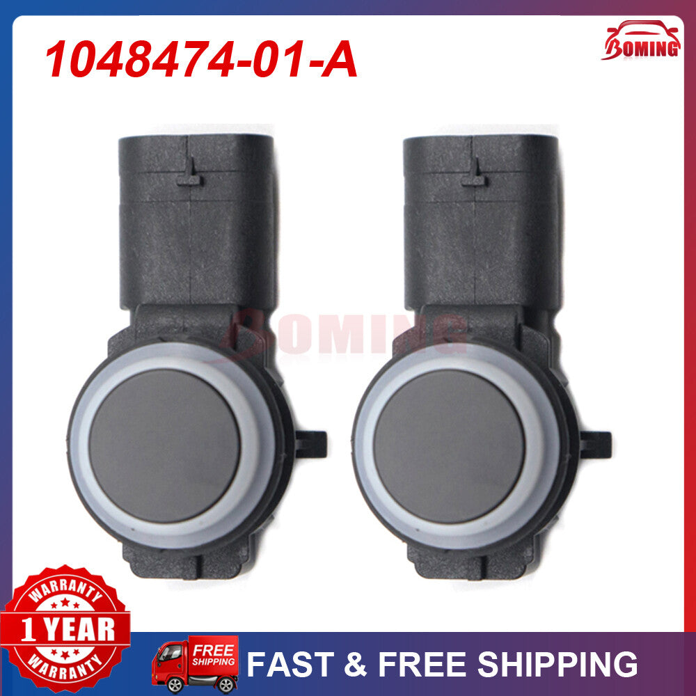 Front PDC Parking Sensor Assist Black 1048474-01-A 2PCS Fit for Tesla for Model S Q