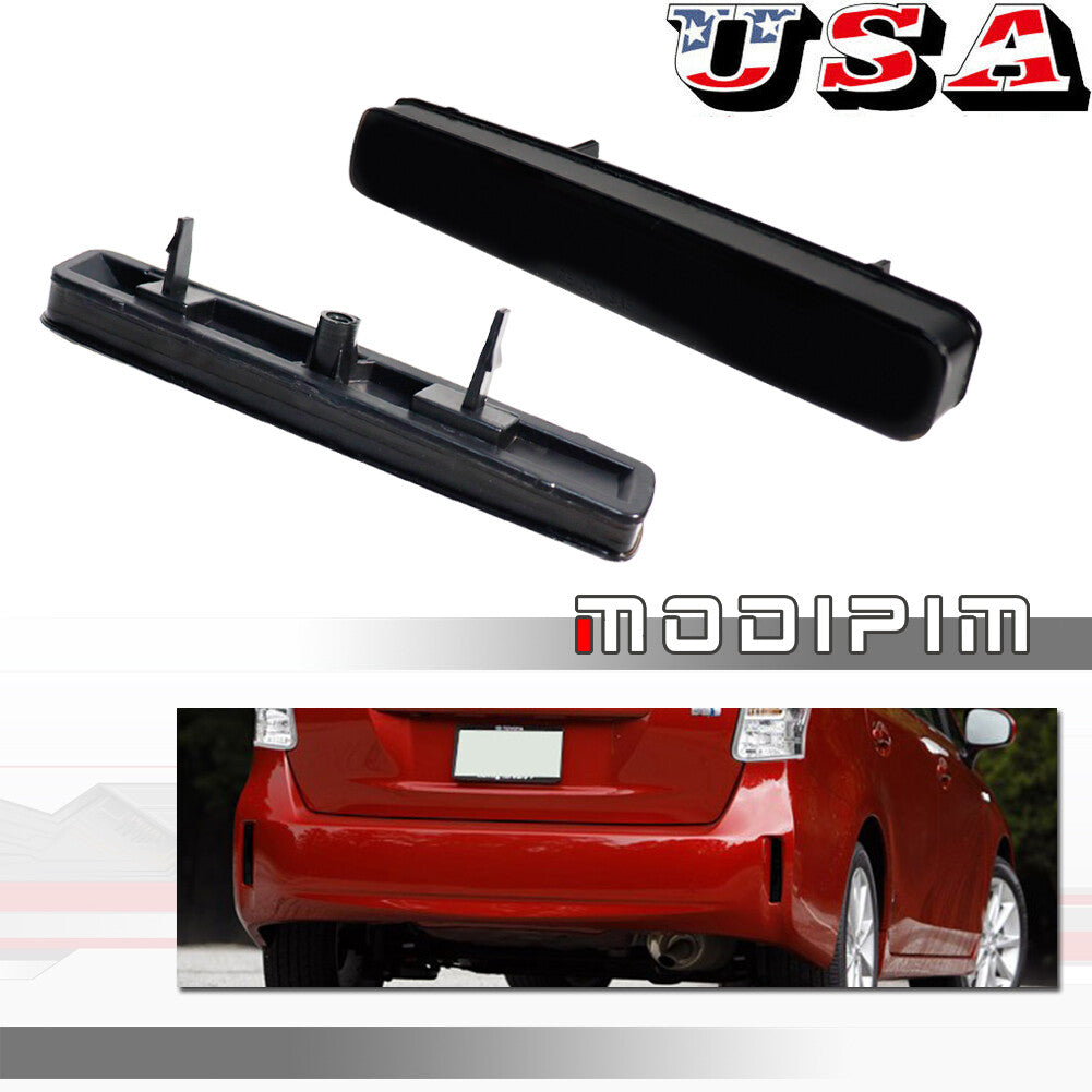 Smoked lens rear bumper reflector lens for 14-16 for Scion tC and 12-17 for Prius V- v