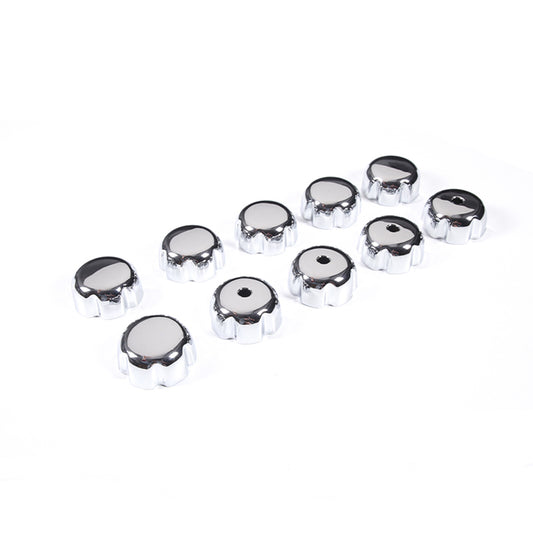 10-Piece Pack of Chrome Car Roof Screw Caps and Covers for Hummer H2 (2003-2009) n