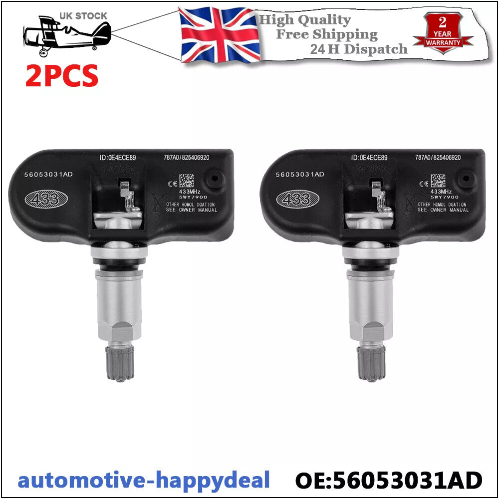 2X TPMS Tire Pressure Monitoring Sensor 56053031AD for Chrysler 200 300 for Dodge