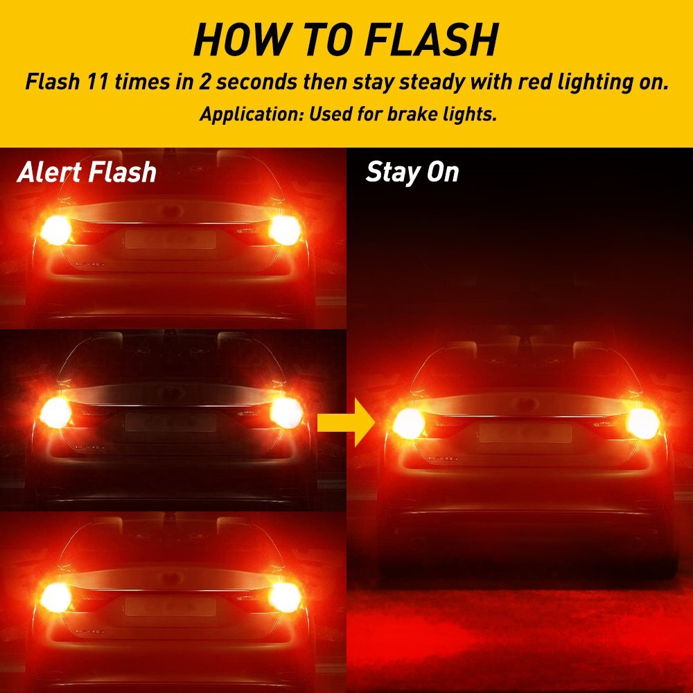 Limo Plus 2x 3157 4157 3156 Red Light LED Red Light - v