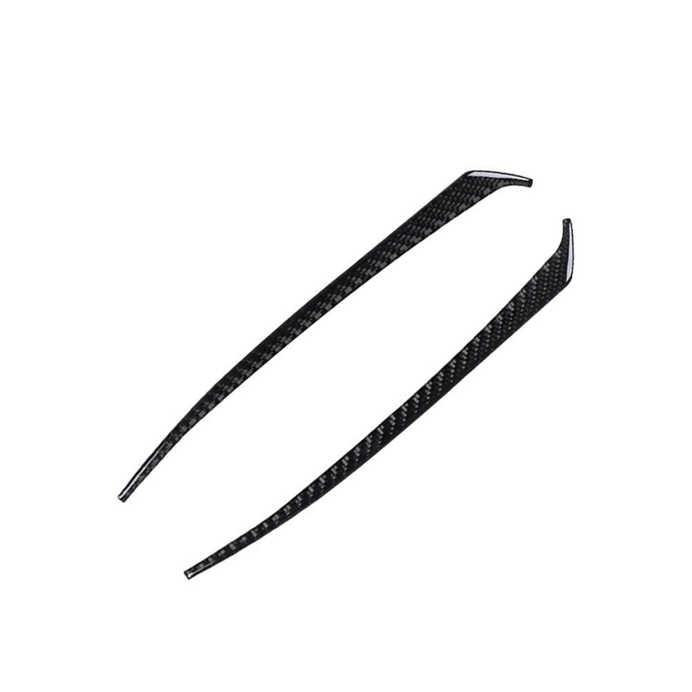 Red Carbon Fiber Headlight Switch Cover Trim For W211 2003-2009 v