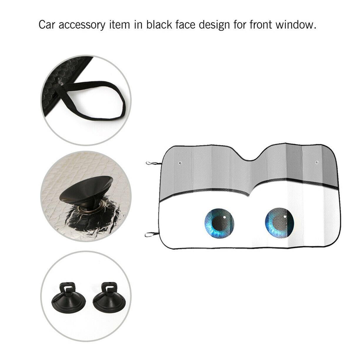 Gray car SUV sun visor, car eye, windshield heat shading, solar protection - n