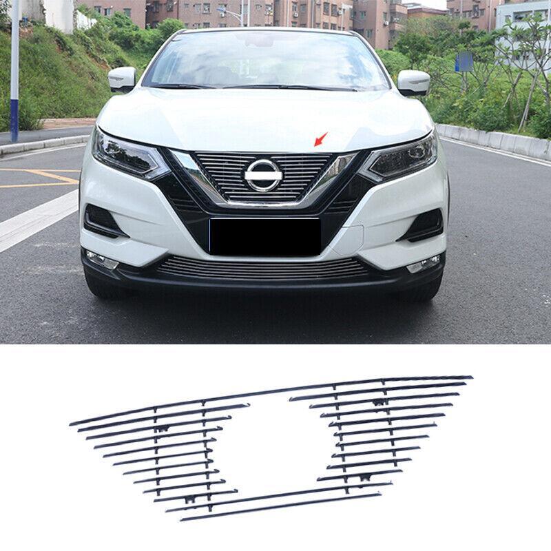 Fit for Nissan Rogue Sport 2017-2021 Chrome Front Center Mesh Grille Grill Cover