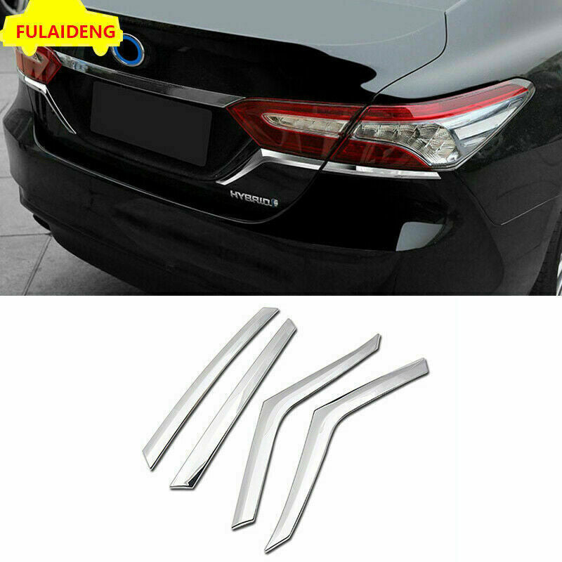 for Toyota for Camry 2018-2022 Chrome Rear Tail Light Lamp Lower Eyelids Cover Trim