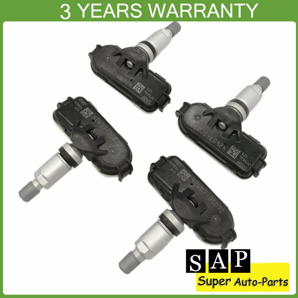 4X Tire Pressure Monitor Sensors 42607-0C070 for Toyota for Sienna Sequoia for Acura TL