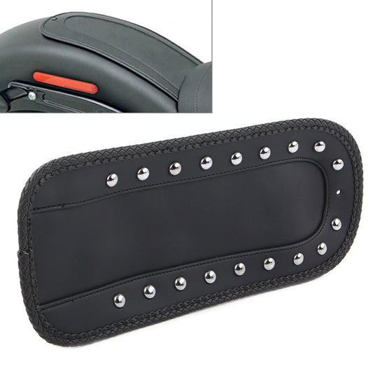 for Harley Softail 84-06 Black PU Leather Rivet Rear Fender Bib Solo for Seat