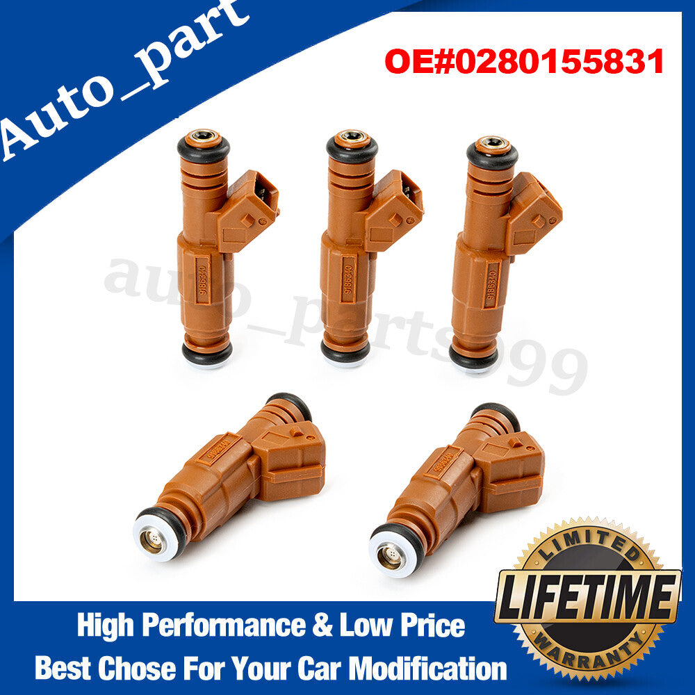 5-piece replacement kit for 0280155831 fuel injectors for Volvo C70 1998-2009- n