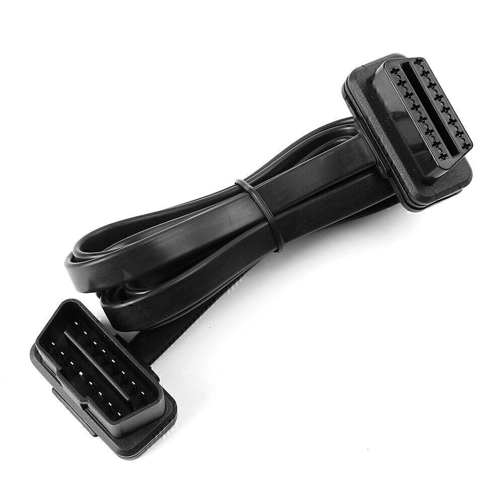 Car OBD II OBD2 Cable Cord 16 Pin Male to Female Extension Cable 150cm Diagnos Q