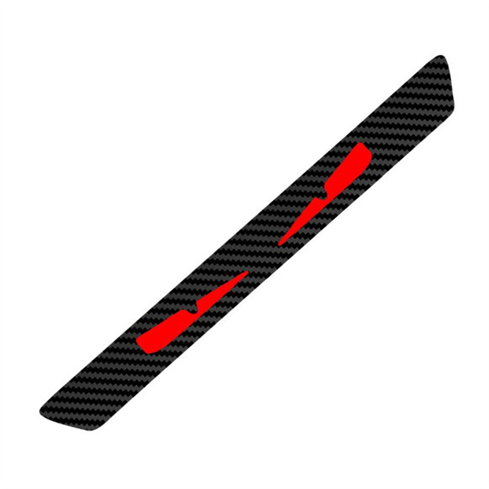 Universal 3D Carbon Fiber Look Sticker Emblem Demon Eye Brake Tail Light Decal
