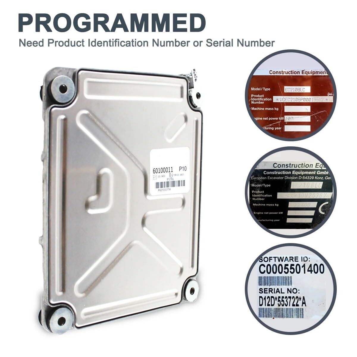 60100000 TRW ECU Controller for Volvo FE6X4R EC140B EC210B EC240B EC290B EC330B