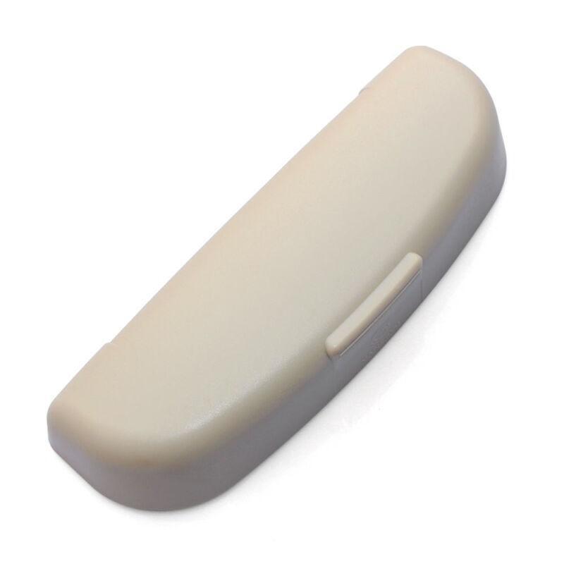 One Beige ABS Plastic Car Roof Sunglasses Storage Holder Clip Box - Universal n