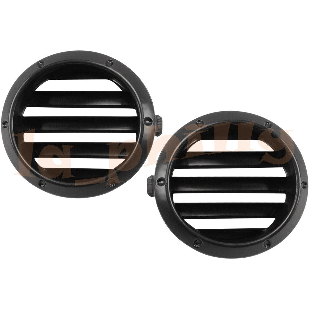 2x Front Left+Right Fog Light Cover Black Fit for Toyota Highlander 04- 05 06 07