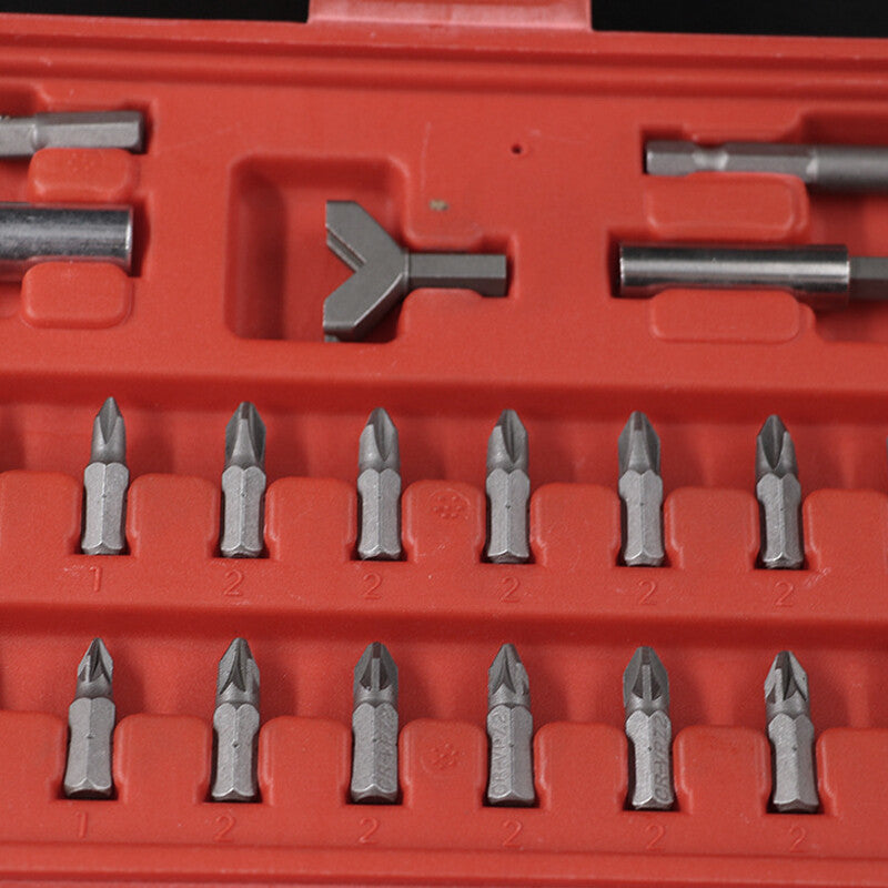 100-piece multi-screwdriver and drill bit set, hand tool box, drilling machine cover, safety - n