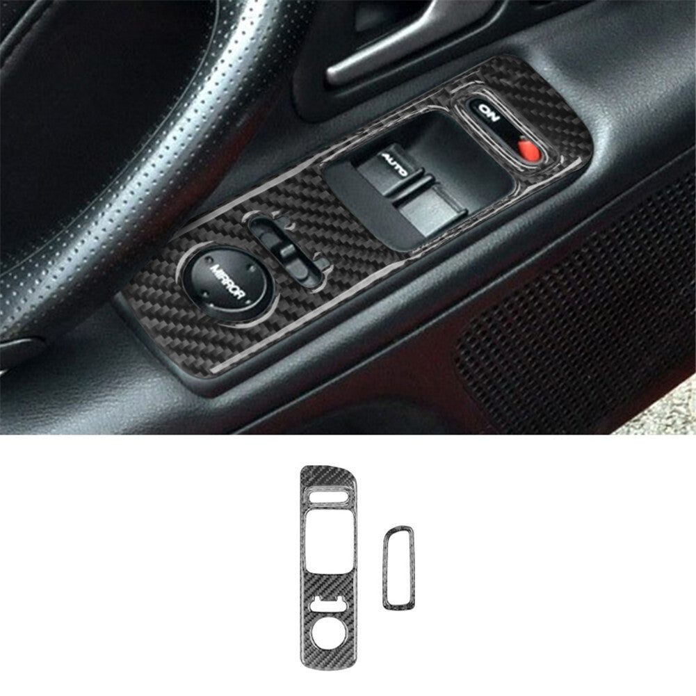 2Pcs Carbon Fiber Front Dashboard Air Vent Cover Trim for KIA Cadenza 2014-2016 v