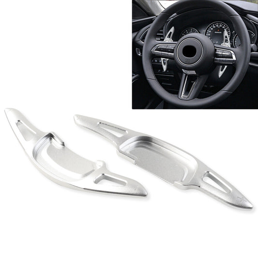 Steering Wheel Paddle Shifter Extend for Mazda 3 Axela CX30 MX30 2002-21 Silver