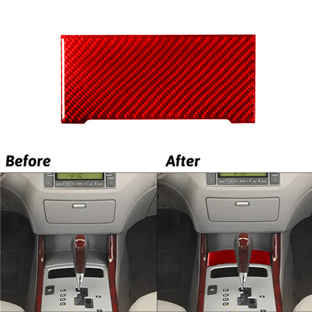 Red Carbon Fiber Central Console CD Cover Trim for Mazda MX-5 Miata 2009-2015 v