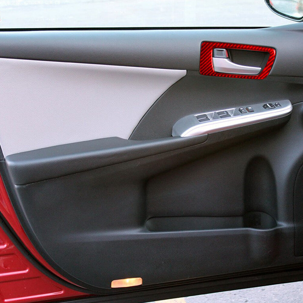Carbon Fiber Central Control Cover Trim Strip for Subaru Forester 2013-2018 v