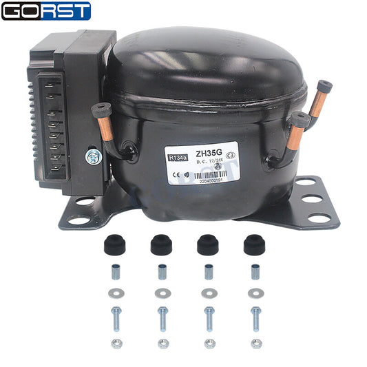 QDZH35G 12V 24V DC R134a Car Refrigeration Air Compressor Fridge Freezer Marine v