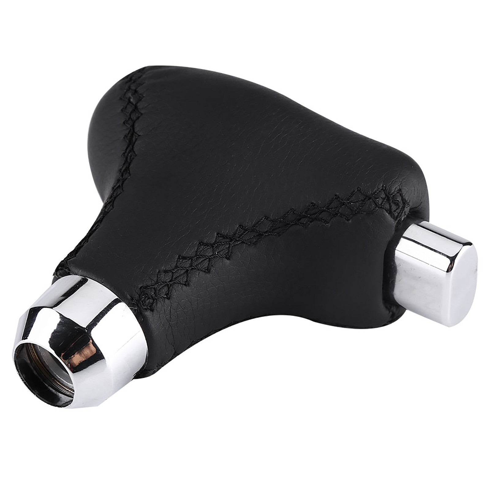 Gear Shift Knob Cover Hand-Stitched PU Leather Gear Shift Knob Cover Universal Q