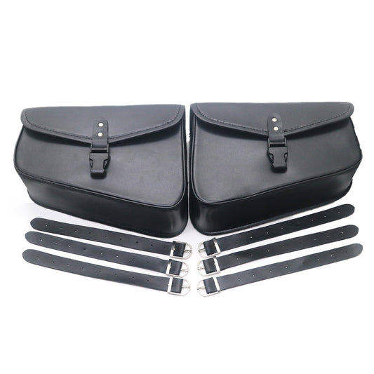 Motorcycle Saddlebags PU Leather Pouch Bag for Harley Sportster XL 883 1200 Q