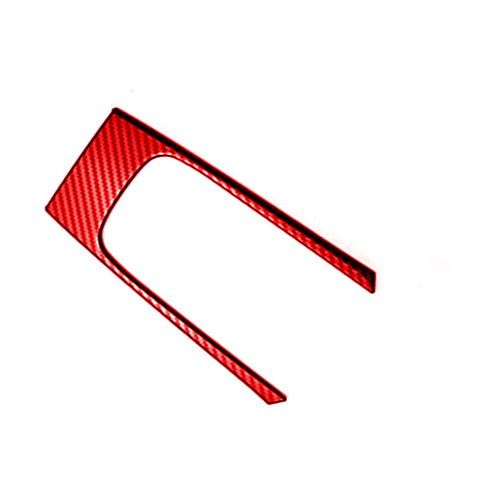 Red Carbon Fiber Gear Shifter Frame Cover Trim for Toyota for Corolla 2014-2018