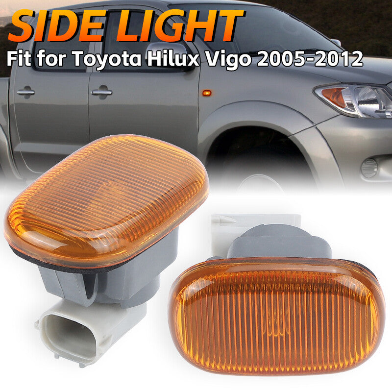 2x Turn Signal Side Marker Light Indicator Lamp for Toyota Hilux Vigo 2005-2012