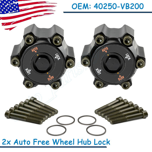 2-pack of automatic freewheel hub locks suitable for Patrol GU Y61 TD42 TD3.0 TD2.8 STI 40250-VB200- n
