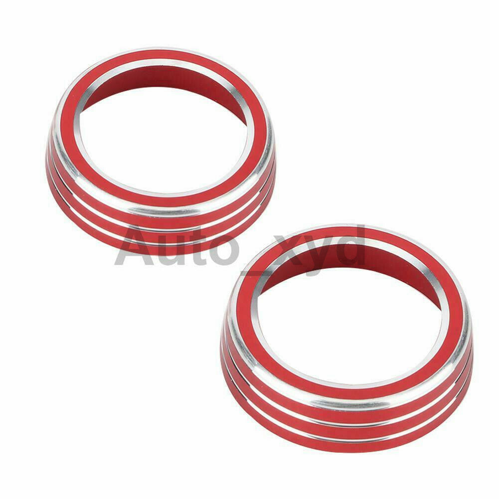 Red Air Conditioner Knob Trim Cover Ring Set for Honda for Civic 10th 16 17 18 19 20